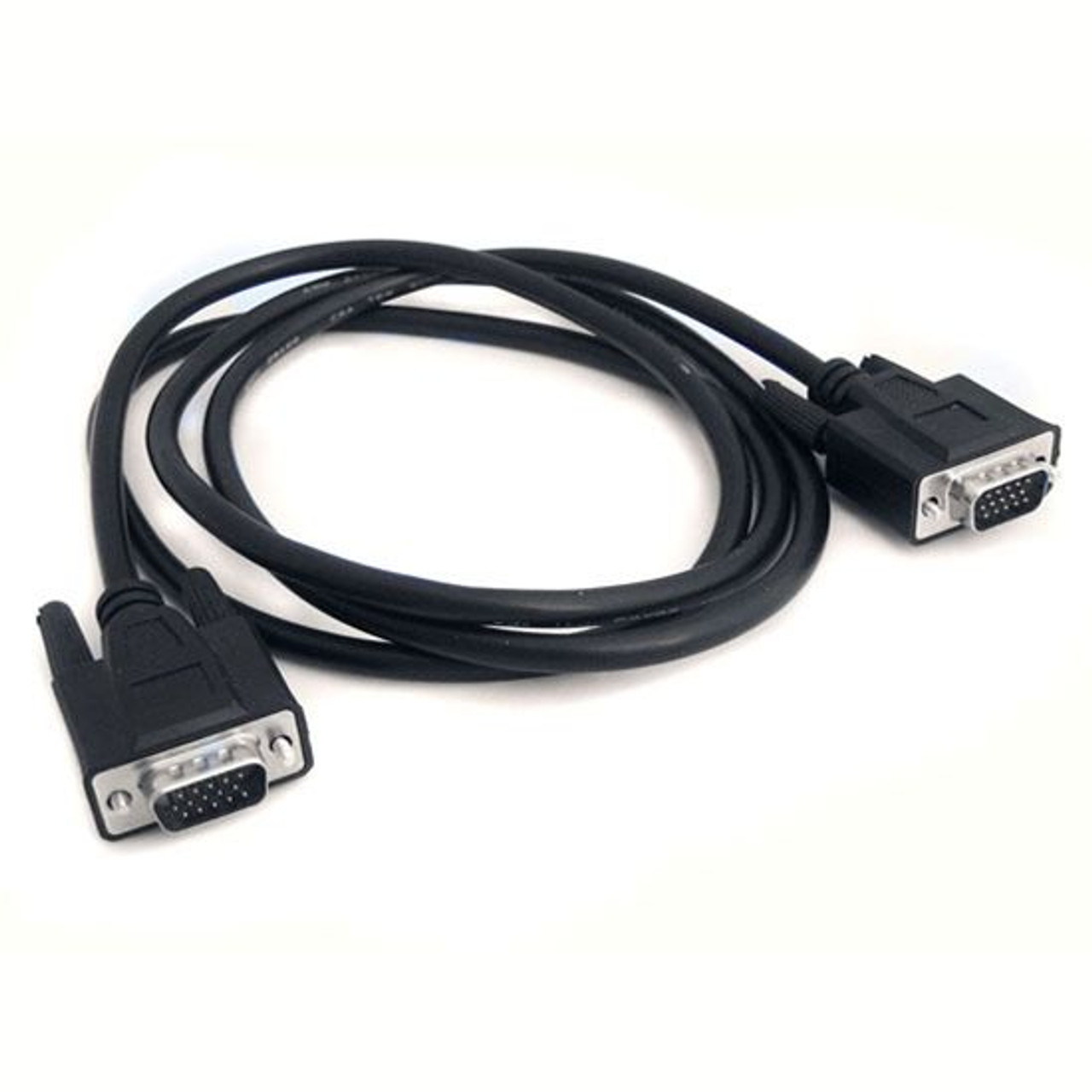 Eagle 3' FT VGA SVGA Monitor Cable Male to Male HD15 Data Transfer Black Monitor 0.7 Inch 15 Pin VGA to VGA Interconnect Computer Cable