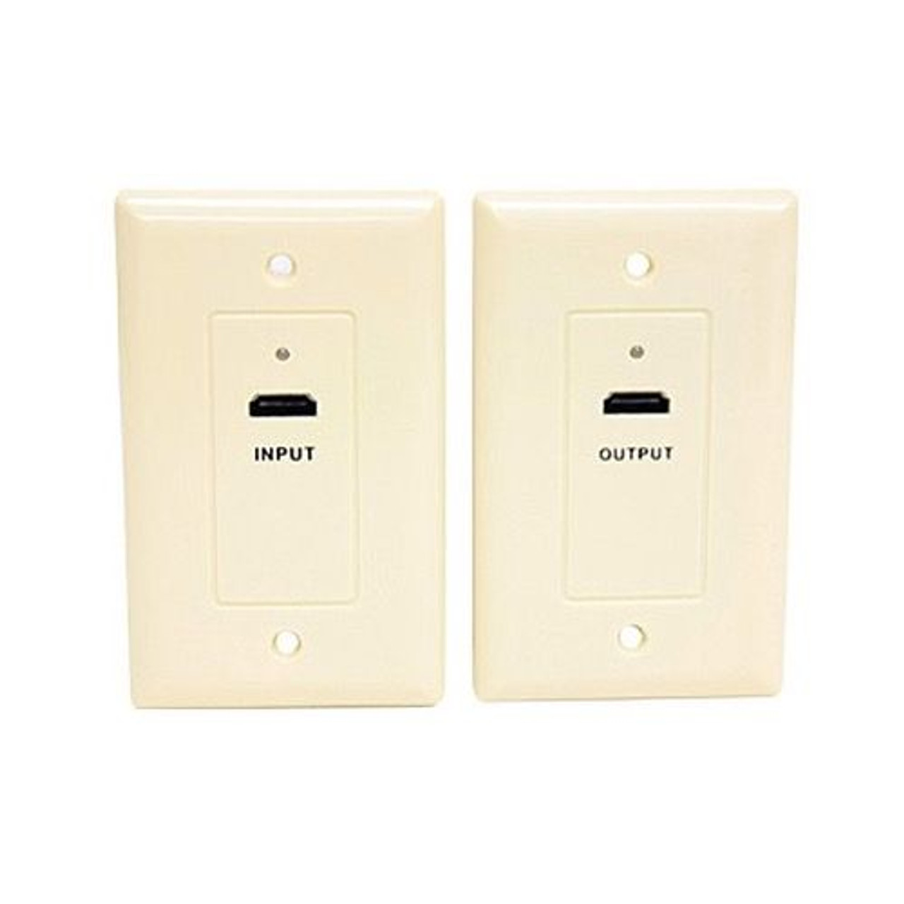 Eagle HDMI Over Cat5e Wall Plate Ivory 1080p 1.3 HDTV Face Plate Pair 1 HDMI Input Plate and 1 HDMI Output Plate Signal Transfered Via CAT-5e Cable, High Definition Interface HDTV Applications