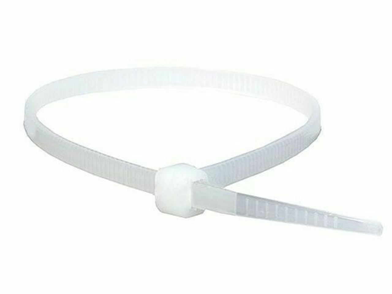 Eagle 4" Inch Cable Ties 100 Pack Clear 18 Lb Self-Locking Zip Nylon Cable Wire Ties Quick Bundle Easy Lock Straps Telephone Cat 5e Data Line Organizer