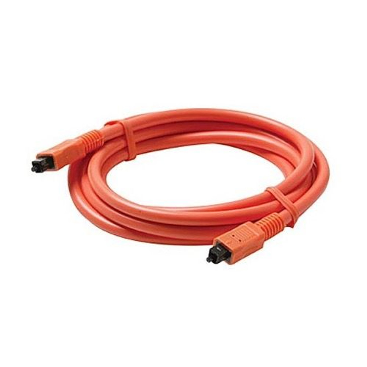 Steren 260-306OR 6' FT Toslink to Toslink Digital Optical Cable S/PDIF Interface Orange Fiber Optical Digital Audio Cable Male to Male Toslink Dolby Audio Connection Premium Digital Output / Input Hook-Up Jacks, Part # 260306-OR