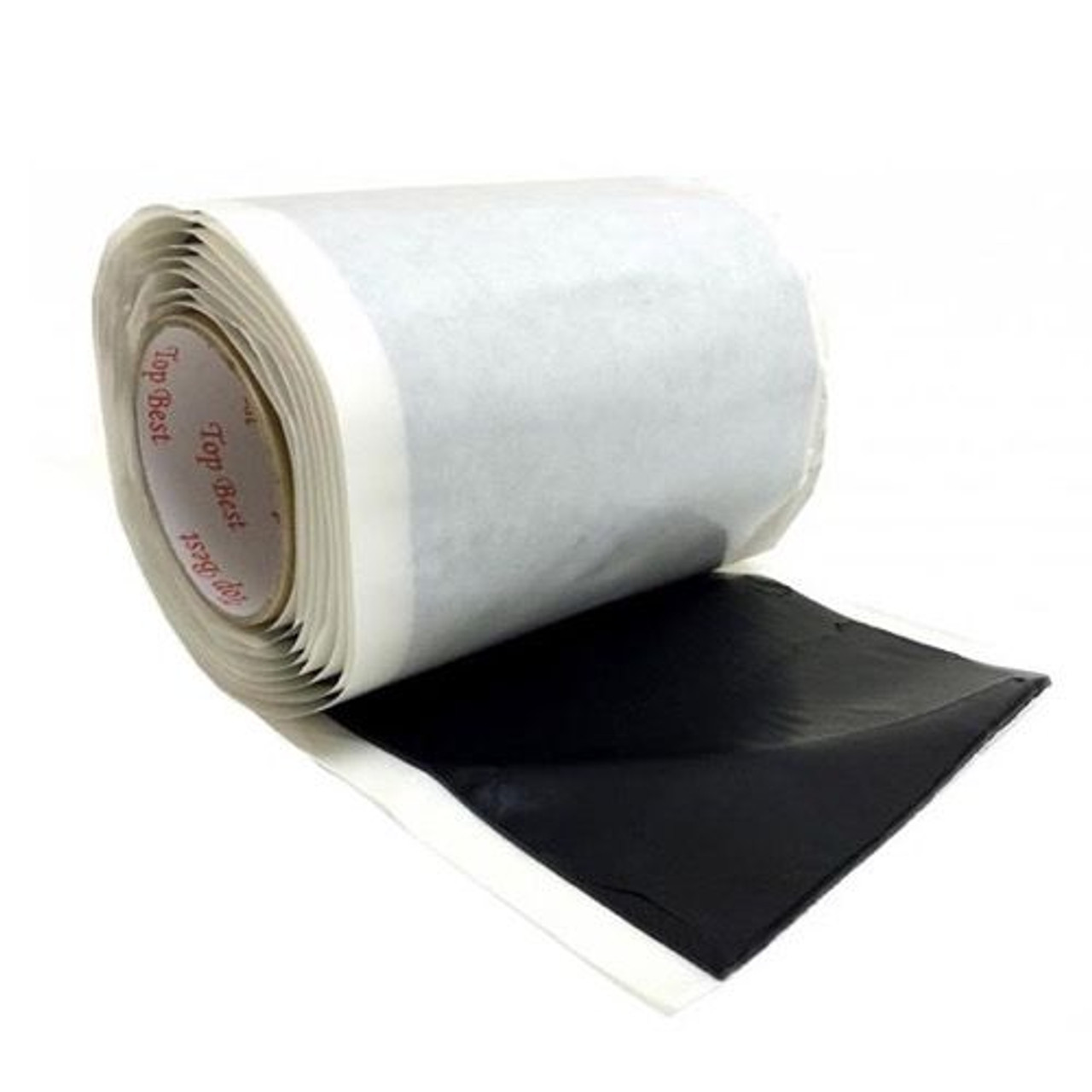 Eagle Self Seal Tape Mastic Roll 6 1/2" Inch Wide 10' Ft Long Bishop Tacky Black Flexible Large Pitch Pad Self Seal Tape Adhesive Insulating Weather-Proofing Moldable Reusable Non-Conducting Wrap