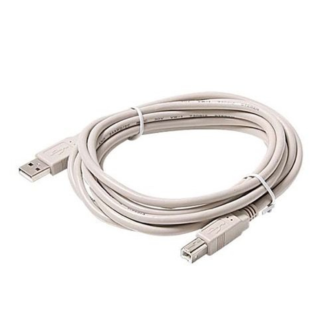 Steren 506-403 3' FT USB Type A 1.1 to B Male 2.0 Ivory Cable USB Male to Male Backwards Compatible with USB 1.1, Flexible PVC Jacket with 24K Gold Contacts, UL Listed, Part # 506403