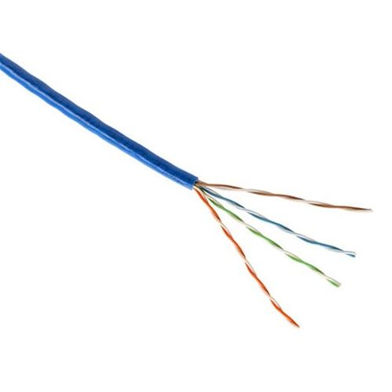 Steren 300-784BL 500' FT CAT5E Cable Blue 350MHz UTP CM Solid Copper 24 AWG Conductor Ethernet Cable 350MHz UTP 24 AWG CM Solid Copper 4 Pair 500' FT Bulk Blue PVC Jacket