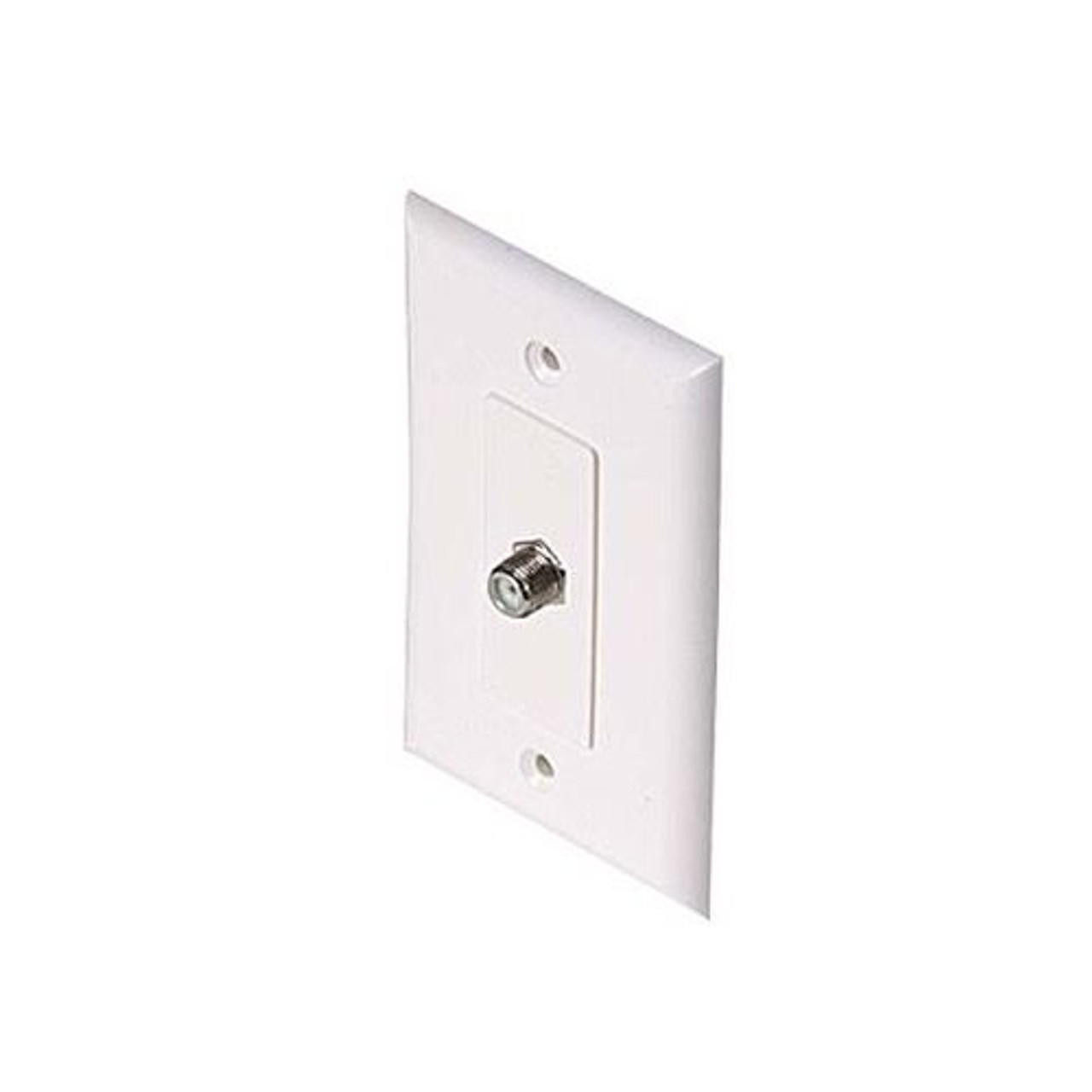 Eagle Wall Plate F Jack White 1 GHz 1000 MHz F-81 Type Female