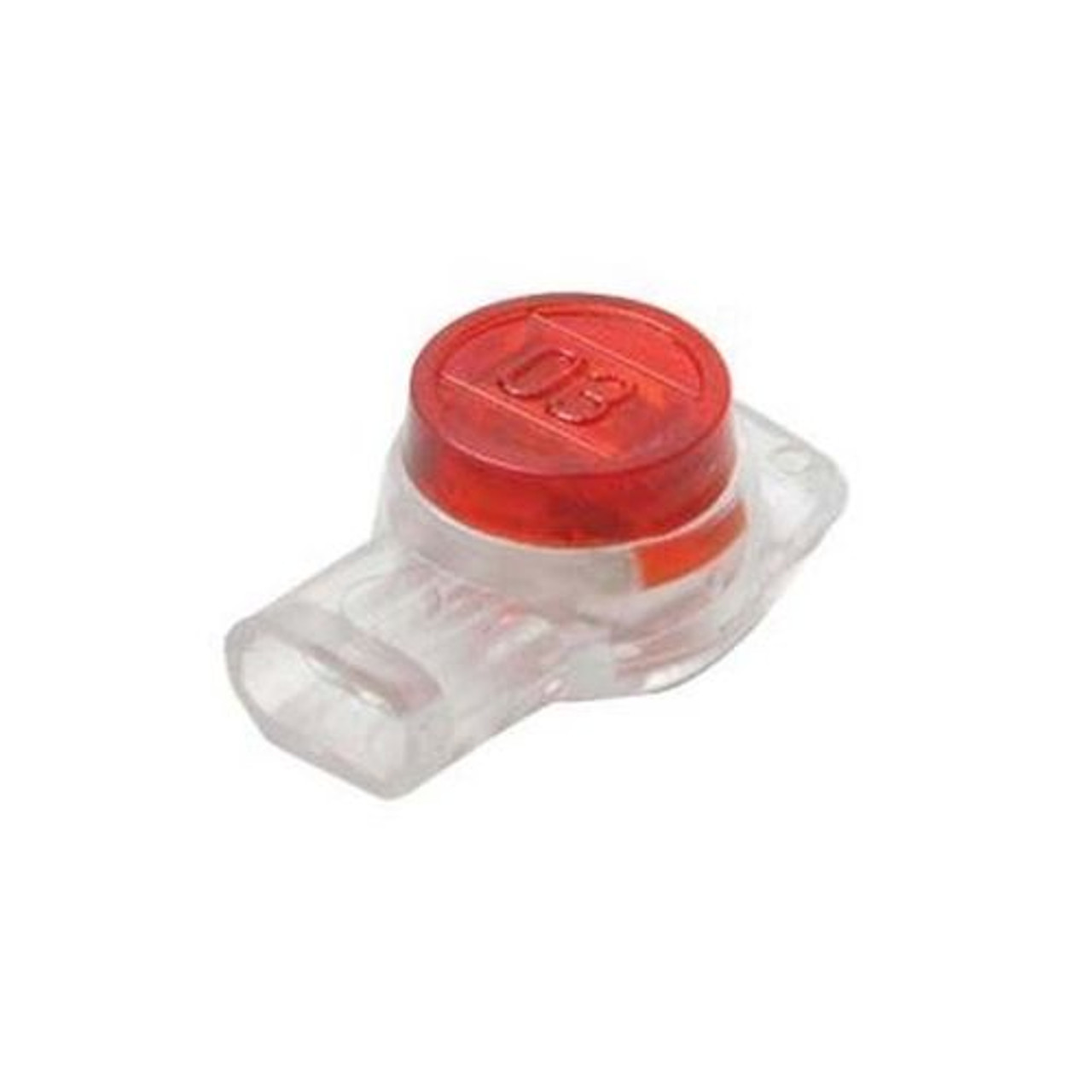 Steren 300-076 UR2 Connector 50 Pack 3-wire 1DC Red Slice 1 DC Insulation Displacement Connector Red Button Scotchlok 3M Type Telephone Crimp 19-26 AWG UG Modular Data  50 Pack
