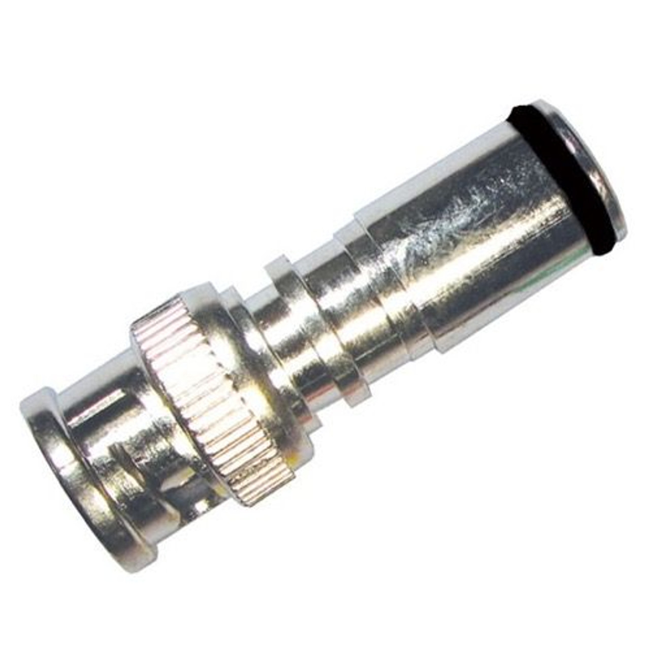 Forza 42278 BNC Compression Connector RG6 Quad Coaxial Nickel Plate Permaseal, BLACK BAND