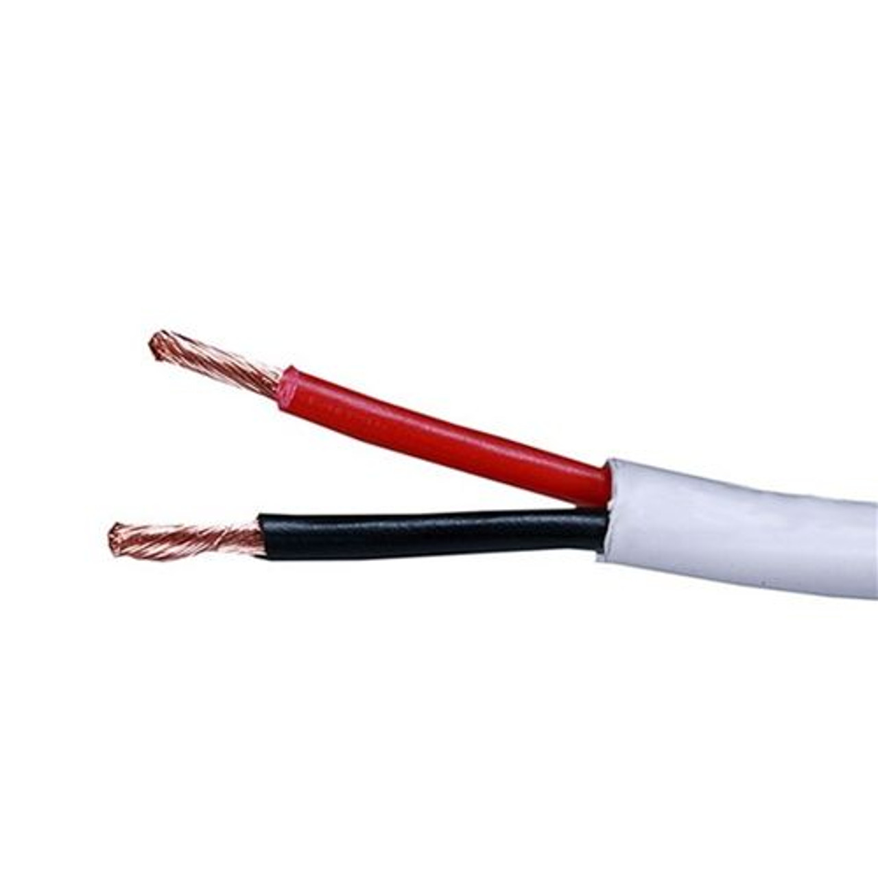 EAGLE 12 AWG Speaker Cable 2 Conductor in Wall White Stranded Copper Wire PVC Outer Jacket Oxygen Free 100 FT, Part# CAW110