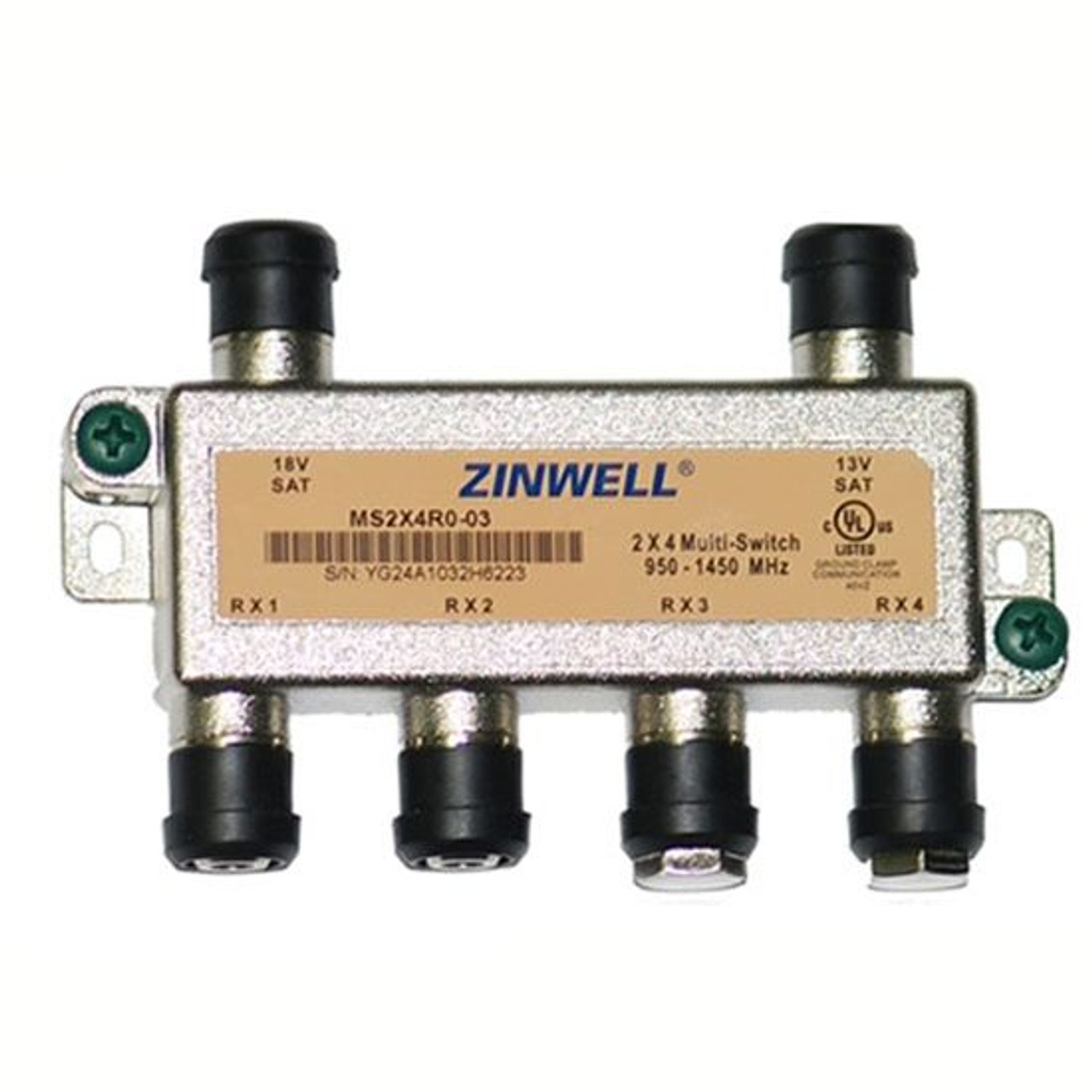 DirecTV MS2X4R0-03 Zinwell 2x4 Multiswitch with Weather Seals