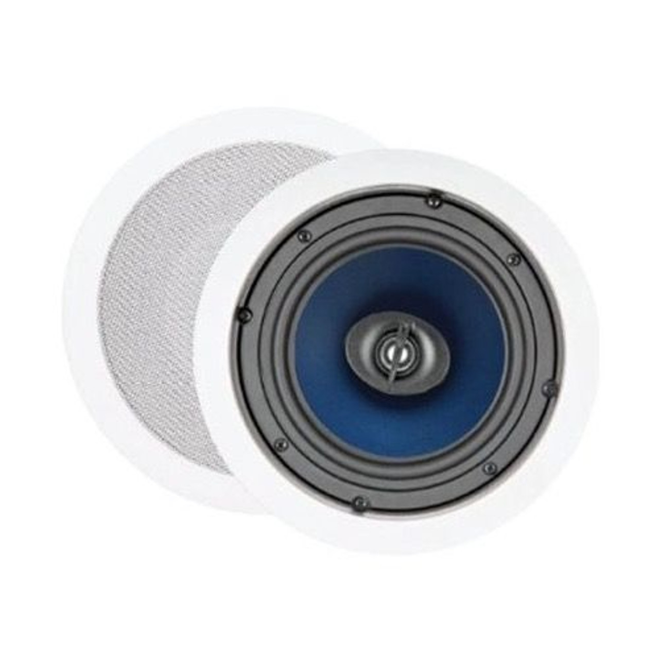 Sequence by Steren 730-201 Premier 80 Watt 6.5" Inch 2-way Ceiling Speaker One Pair with Pivoting Tweeters