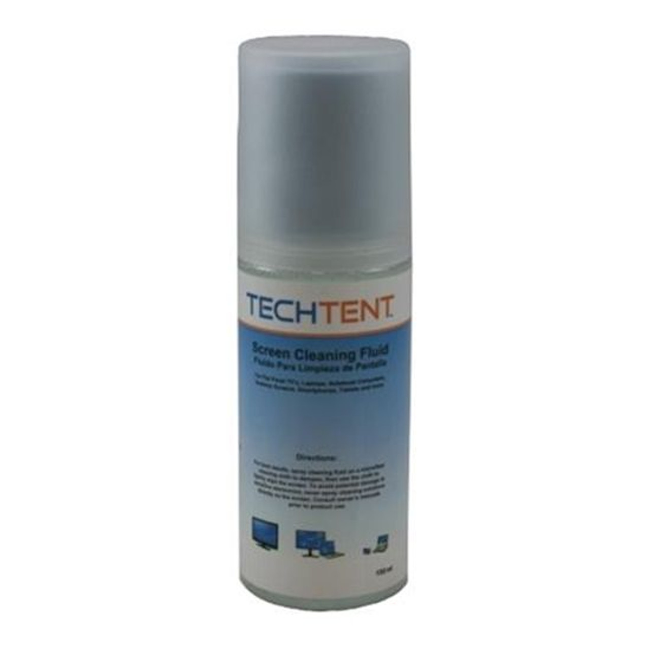 TechTent VC1351 Deluxe Screen Cleaning Kit 5oz Non-Aerosol Container 7x7 Inch Non-Abrasive Micro-Fiber Cloth for Tablets Phones TV Screens and Laptops