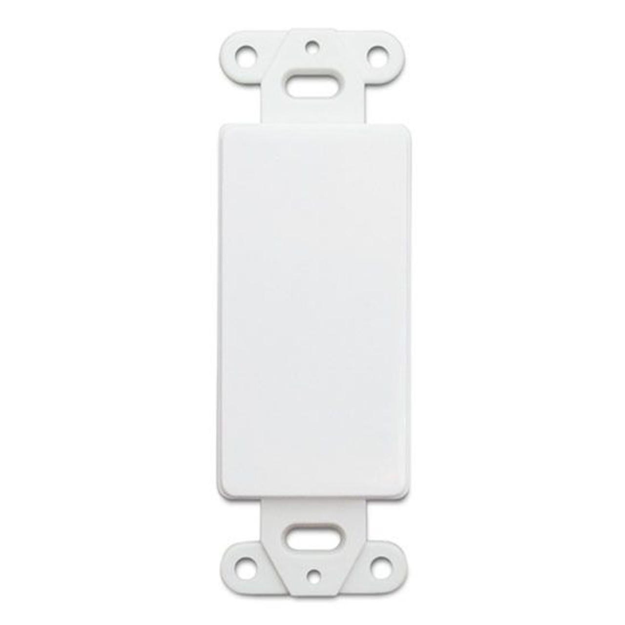 Eagle Blank Decora Wall Plate Style White Face Insert Flush Mount Nylon Insert for Decorator Opening Covers