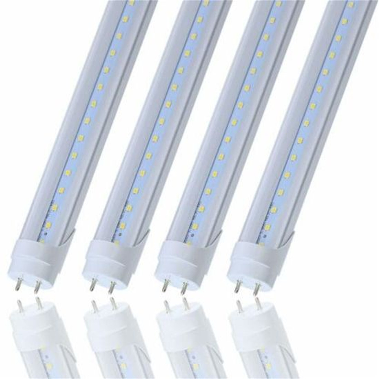 CNSUNWAY Tube LED Light Bulb T8 Bi-Pin No Ballast 3' FT Clear 14 Watt Single Row 6000K Direct Wire Bypass