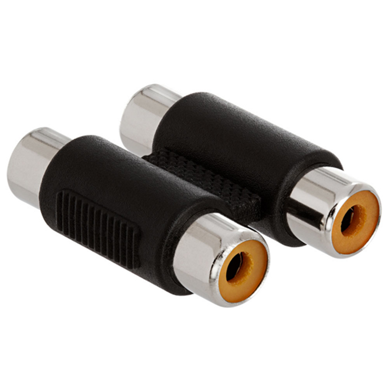 Nippon P-192 Dual 2 RCA Male Coupler Jack Splice Double Female Each End Opaque Component Gold A/V In-Line Coupler RCA Adapter Barrel Jack Splice 1 Pack Audio Signal Cable Joint Extender Patch Connector