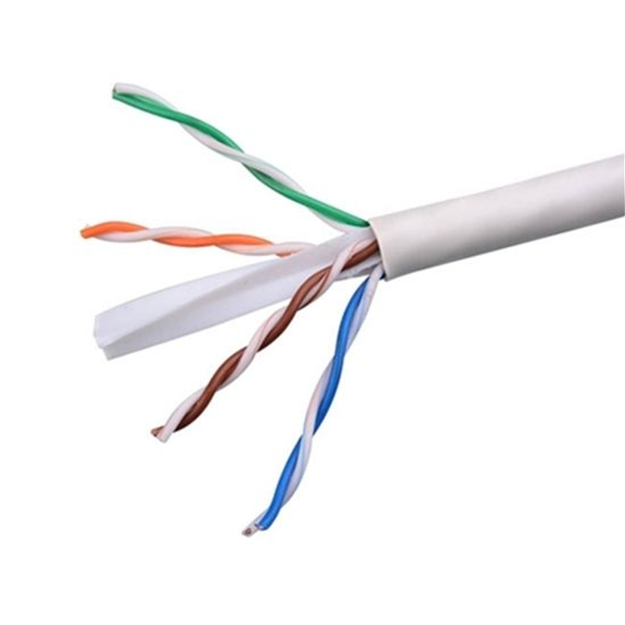 Eagle 1000' FT CAT6 Plenum Cable Blue Solid Bare Copper Conductor 550 MHz U/UTP Twisted Pairs 23 AWG 4 Pairs