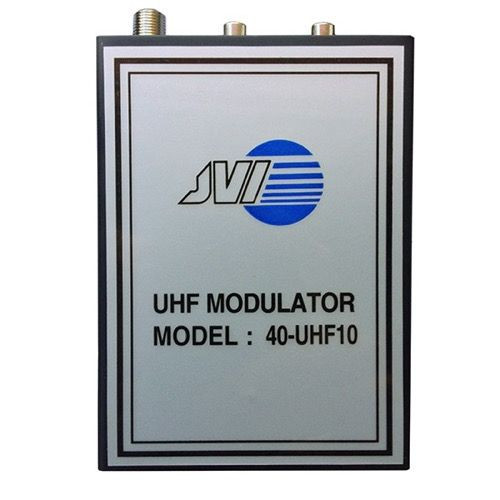 Jayco UHF Distribution Modulator Variable RF Channel 14 Thru 32 Audio Video Single Input Signal Variable Channel 40-UHF10 Trunkline Audio Video Cable Component Combiner, Part # UHF-10