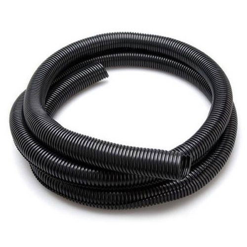 Split Tube Cable Flex Organizer 3/4" Inch Wide 10' FT Audio Video, Home Office Computer Data Wire, Coaxial Component Cord Tubing, Spiral Design, Black, Part # Woods Gizzmo 7047
