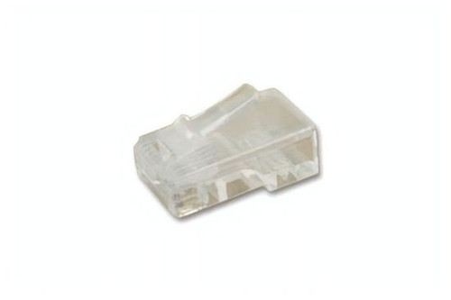 Vanco RJ45 CAT5E Modular Crimp-On Plug Connector Round Solid 50 Pack 8  Position RJ-45 Audio Data Sig