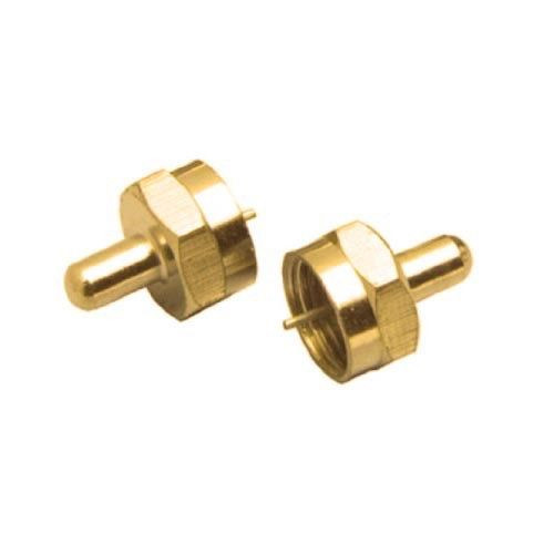 Eagle Terminator Cap Connector Coaxial Cable 75 Ohm Gold 2 Pack F-Connector Jack Digital Audio Video Signal, Part #M-61033