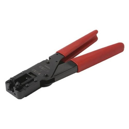 Eagle Compression Connector Crimping Tool Ratcheting Linear Patching F Fitting Cable Plug Connectors, Heavy Duty Steel, Part # Perfect PVLLCDLX