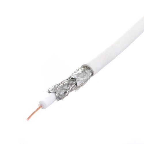Monster Cable 500 FT RG 6 Quad Shielded Coaxial Cable CI PRO White RG6Q-500 Original Pro In-Wall Digital 75 Ohm Bulk Roll CATV HDTV High Resolution Coax, UL Listed, Part # RG6Q-500