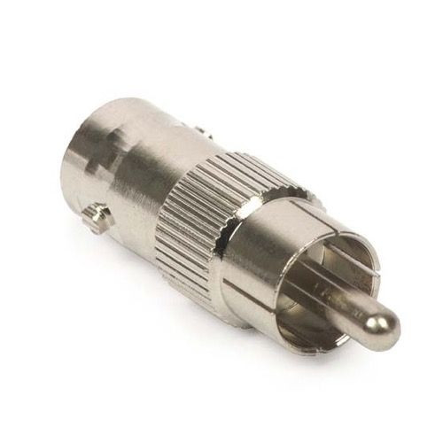 Steren 200-170 BNC Female to RCA Male F Adapter Connector Plug Nickel Plated, RF Digital Commercial Audio Video Component, Part # 200170