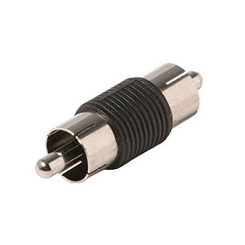 Steren 251-110 RCA AV Cable Coupler Male to Male 2 RCA Female Cables Composite Video Adapter Jack Double In-Line Splice 1 Pack Signal Cable Joint Extender