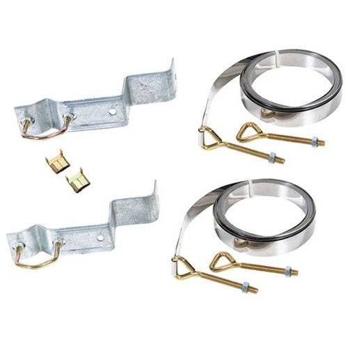 Philips / Gemini TV Chimney Mount Kit Includes 8 Eye Bolts Nuts 8 Lock Washers 2 10' FT Galvanized Steel Straps Brackets Support Complete Outdoor Off-Air Local Signal Mounting Hardware, Part # PH- 61411