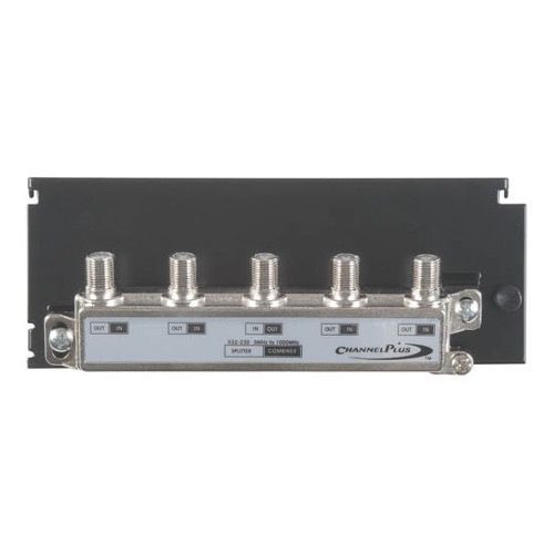 Channel Plus Linear H804 4-Way Balanced Splitter / Combiner Hub CATV Antenna HDTV Grid Mounted Distribution Hub