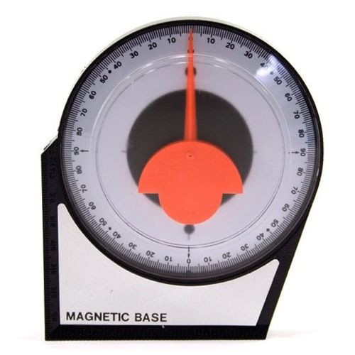 Perfect Vision Protractor Angle Finder 4" Diameter Elevation Meter Vertical Angle Inclinometer Tool Degree Alignment Pitch Satellite Dish TV Antenna