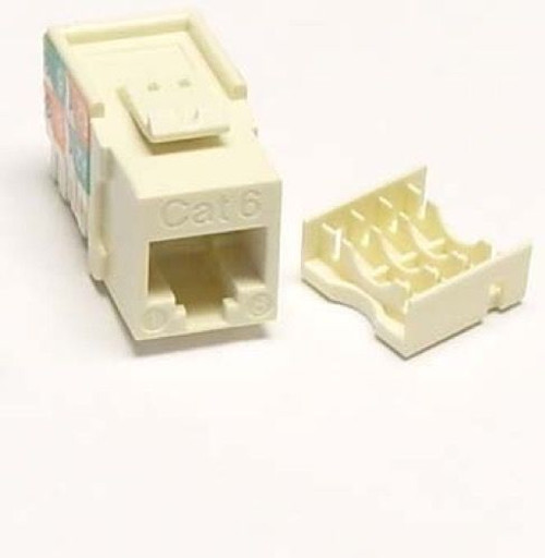 Eagle CAT6 Keystone Jack 110 Punch Down Light Almond Insert RJ45