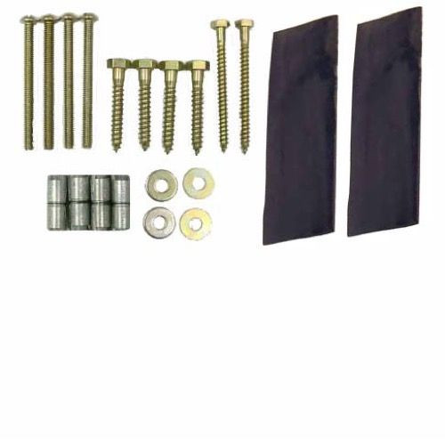 Bishop Pitch Pad Satellite Dish Mounting Hardware Kit with Pitch Pads Sealant Installation Bolt Pack TV Antenna Signal Wall Base Mount Install Rooftop Fastening Anchors, Screws and Lags