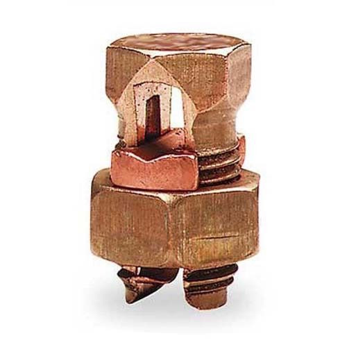 Steren 200-246 Split Bolt Connector 16-6 AWG #6 Lug SB-6 Solid Equal Main Tap for Copper or Copperweld SB6 High Strength Copper Bronze Alloy Electrical Lightning Ground UL Clamp, Part # 200246