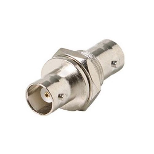 Steren 200-165 BNC Bulkhead Coupler Jack to Jack Female Panel Mount BNC to BNC Adapter Connector Commercial Grade 2 BNC Cables Double In-Line Splice 1 Pack Signal Cable Joint Extender