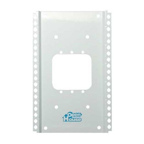 Channel Plus H200 Single Gang Enclosure 10" Mounting Grid Bracket for Single Width Structured Wiring Modules Home Junction Box Cover Mounting Wall Bracket, Part # H-200