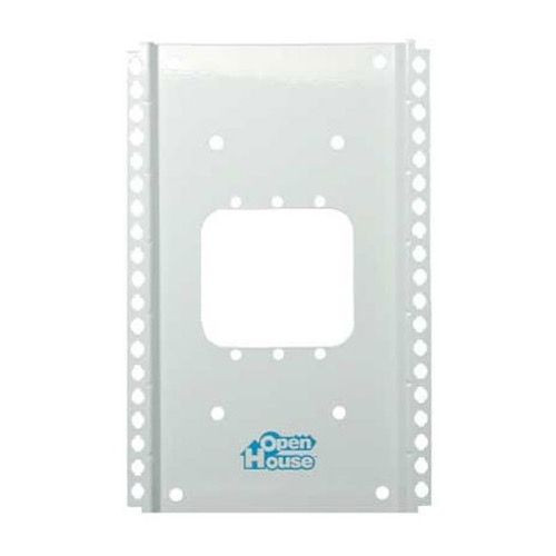 Linear Universal Mounting Bracket H200 10" Mounting Grid Bracket Single Gang Enclosure for Single Width Structured Wiring Modules Home Junction Box Cover Mounting Wall Bracket, Part # H-200