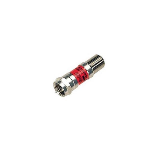 Steren 201-408 8 dB Attenuator Pad DC Block F-Type 75 Ohm Female to Male Inline Fixed 5 - 1750 MHz 22 Gauge Spring Steel Nickle Plated In-Line Coupler Connector 1 Pack, Part # 201-408