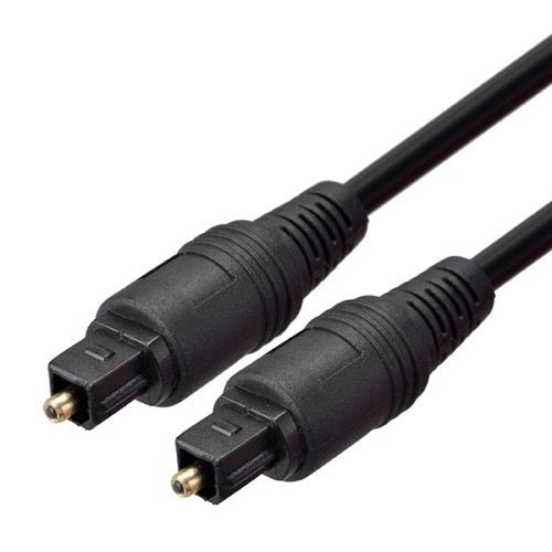Steren 260-003 3' FT Toslink Digital Optical Cable Audio Male to Male Toslink Dolby Audio Connection TV Component Premium Digital Output / Input Hook-Up Jacks, Part # 260003