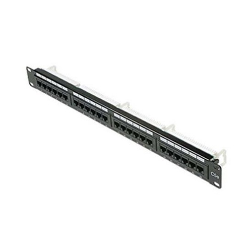 Steren ST-310-324 24 Port Patch Panel CAT5E RJ45 19 Inch 110 Punch Down Fast Media Commercial Grade Voice Data Rack Mount UL 22-26 AWG