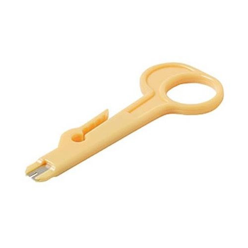 Steren 300-657 Punch Down Tool Network UTP Cable Wire 110 Type Terminates Conductors on 110 Blocks Disposable Economy Impact Tool Yellow Small Job Suitable