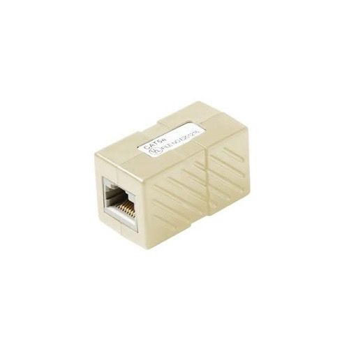 Eagle CAT5E Inline Coupler Ivory RJ45 Female to Female 8P8C 350 MHz Ethernet Cable Pass Through Ivory Jack to Jack RJ-45 Inline CAT-5E Patch Cable Inline Coupler Connector Category-5e