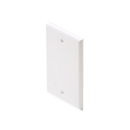 Eagle Blank Wall Plate White 1 Gang Single Flush Mount Wall Cover Plate White Installation Box Cover, High Impact ABS Construction Pack Single