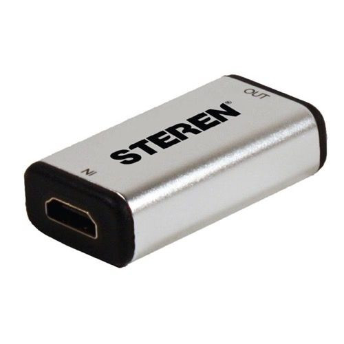 Steren BL-526-030 HDMI Repeater EQ In-Line Booster Extender Runs up to 135' FT High Speed 1080p 50 Meters 24K Gold Contacts, Reduces Video Signal Loss over Long Cable Runs, Part # BL526030
