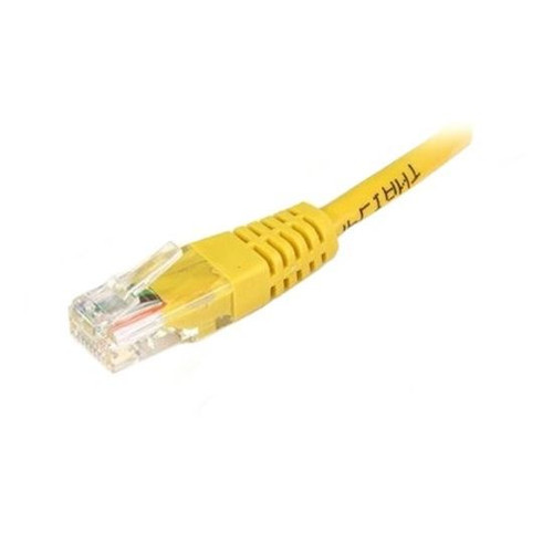 Eagle 25' FT CAT5e Patch Cable Cord Yellow RJ45 UTP Gold UL Plated 24 AWG Stranded Copper TIA/EIA Molded End Connector 350 MHz RJ45 Jumper Ethernet Data Phone Audio Signal Communication Network Distribution