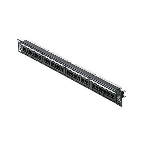 Eagle 24 Port CAT6 Patch Panel RJ45 110 Type Rack Mount Commercial Grade Voice Data 19" Inch RJ-45 110-IDC Punch Down Panel UL 22-26 AWG Strain Relief System CAT-6 Modular Termination Distribution Module Lan Hub