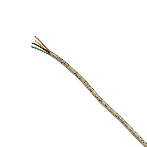 Steren 300-741 1000' FT Round 24 AWG 4 Wire Conductor Solid Copper Station Control Round Cable BeigeTelephone Intercomm Phone Cord Line Modular Standard Round Wire PVC Jacket. Part # 300741