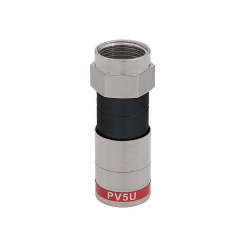 Perfect Vision PV59-PV RG59 50 Pack F Compression Connector RG-59 PermaSeal 360 Ridgeloc Red Precision Machined Any Tool Design Lock-In PermaSeal Plugs, Part # PV59-PV50