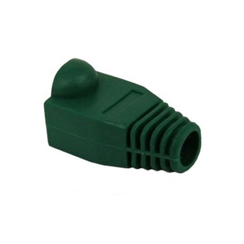 Eagle RJ45 Strain Relief Snagless Boot Green Slide-On RJ-45 Boot Connector Covers, Round UTP Cable Snag-Less Boot Covers for Strain Relief and Plug Tab Protection, Sold as 50 Pack, Part # A080N5