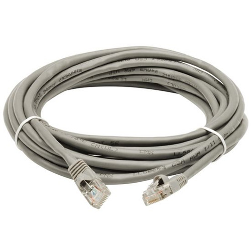 Steren 308-907 7' FT CAT6 Patch Cord Cable Gray UTP 24 AWG Stranded Copper Gold RJ45 Each End Lan Network Snagless Flush Molded Booted 550 MHz RJ-45 Male to Male, Part # 308907