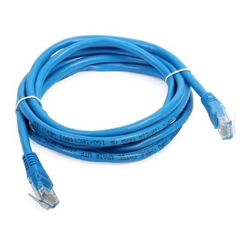 Eagle 3 FT CAT5e Cable Blue Patch Cord UTP RJ45 350 MHz Ethernet Network 24 AWG Copper Stranded Male to Male RJ-45 Enhanced Category 5e High Speed Data Computer Gaming Jumper