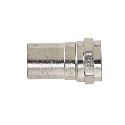 Eagle RG6 F Connector Premium Grade TaperSeal Radial Crimp Plenum I-Crimp F Coaxial Commercial Grade Compression RG-6 Connector 1 Pack Single Outdoor